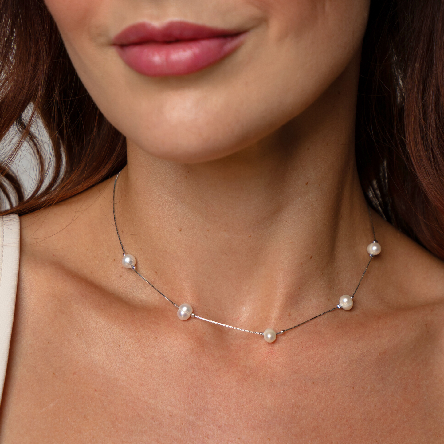 Isis Pearls Choker - Silver 925