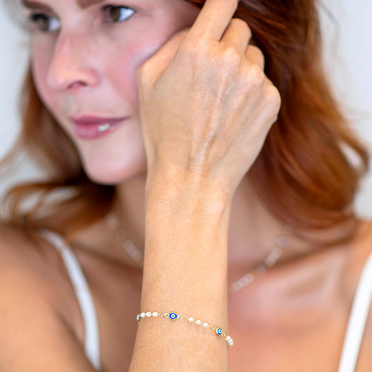 Kat Evil Eye Bracelet - Gold