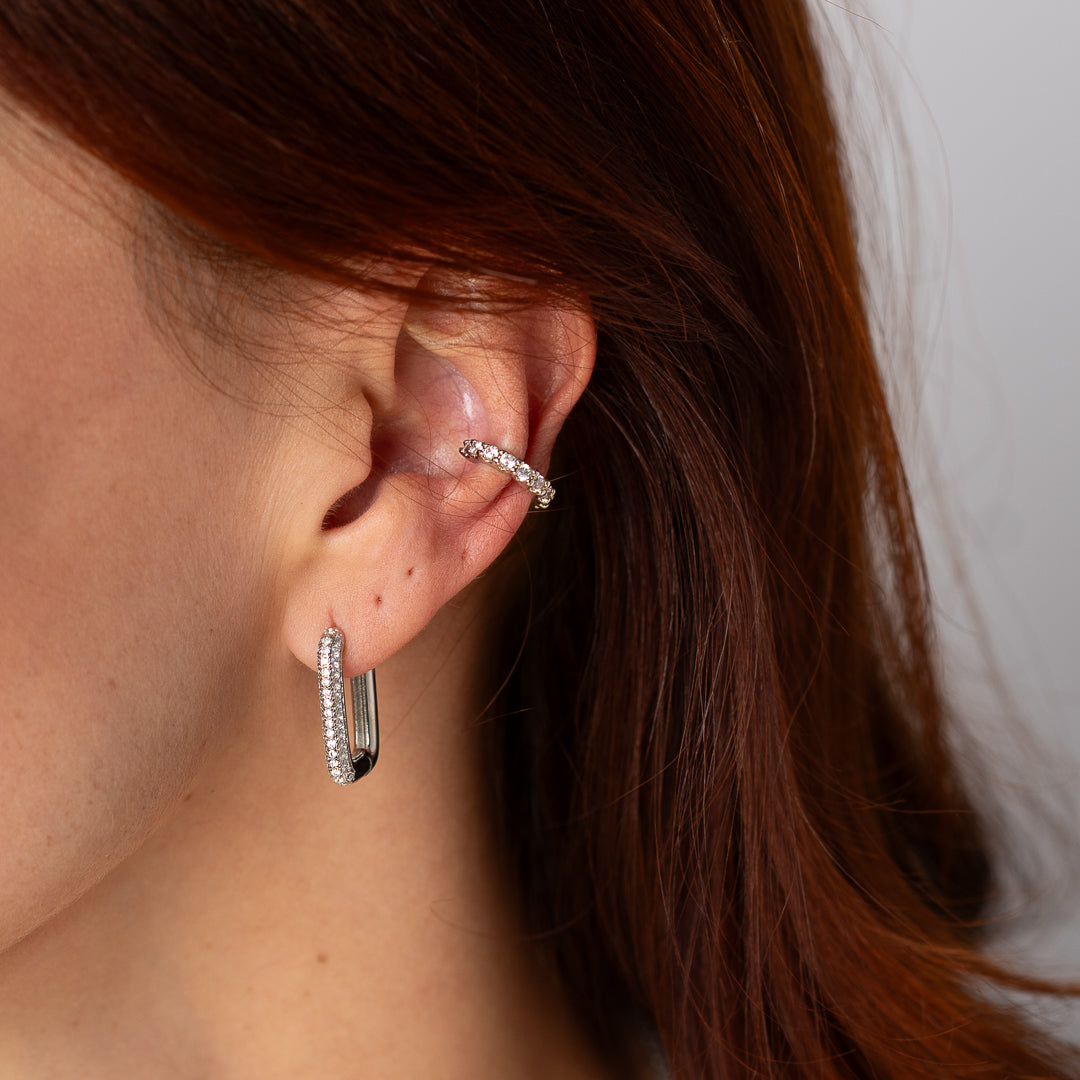 Ear Cuff Tati - White Rhodium