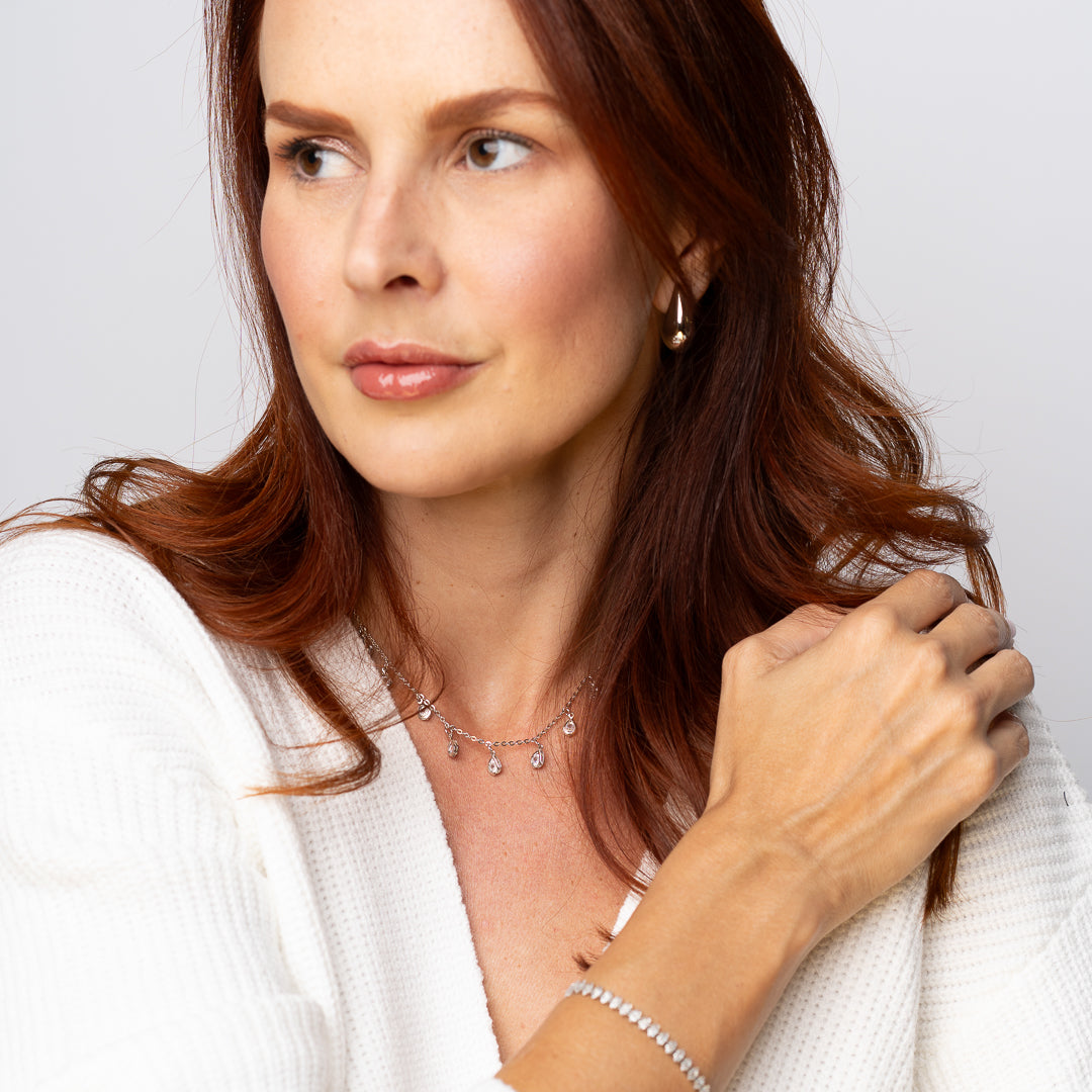 Gianna Riviera Bracelet - White Rhodium