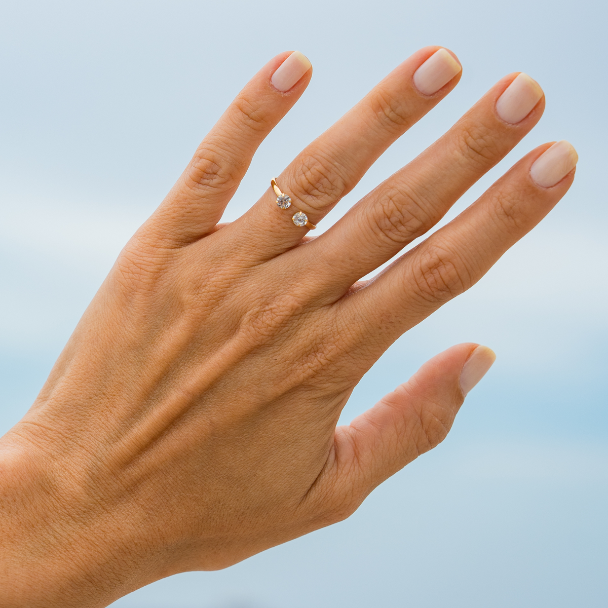 Poppy Ring - 18K Gold Filled with Cubic Zirconias