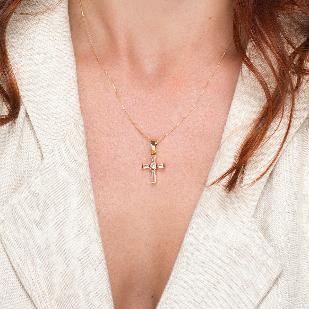 Chloé Cross Necklace