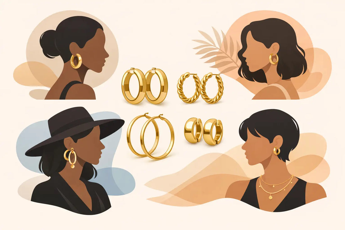 Gold Hoop Earrings for Every Kind of Style