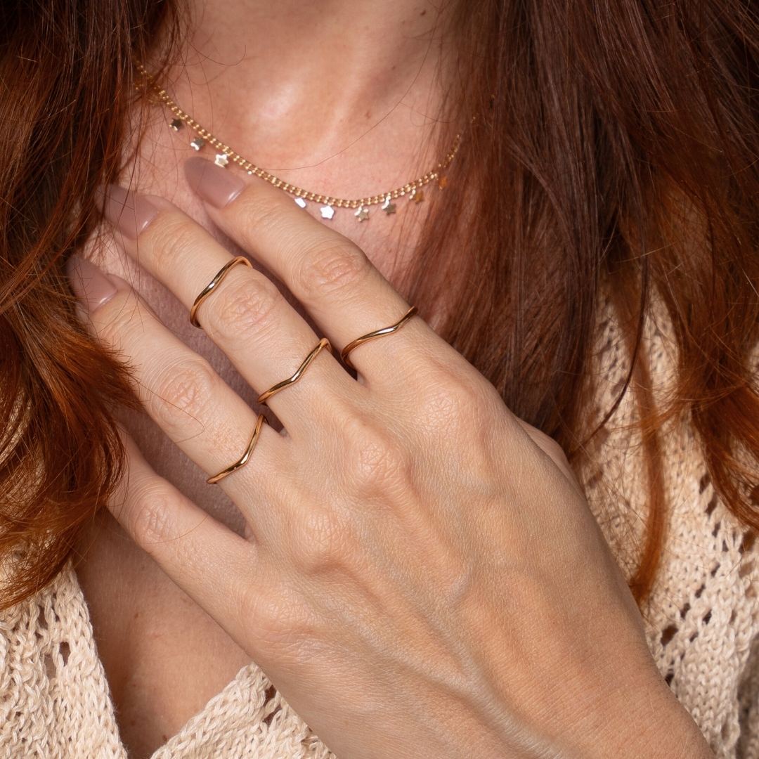 Chevron Ring - Gold