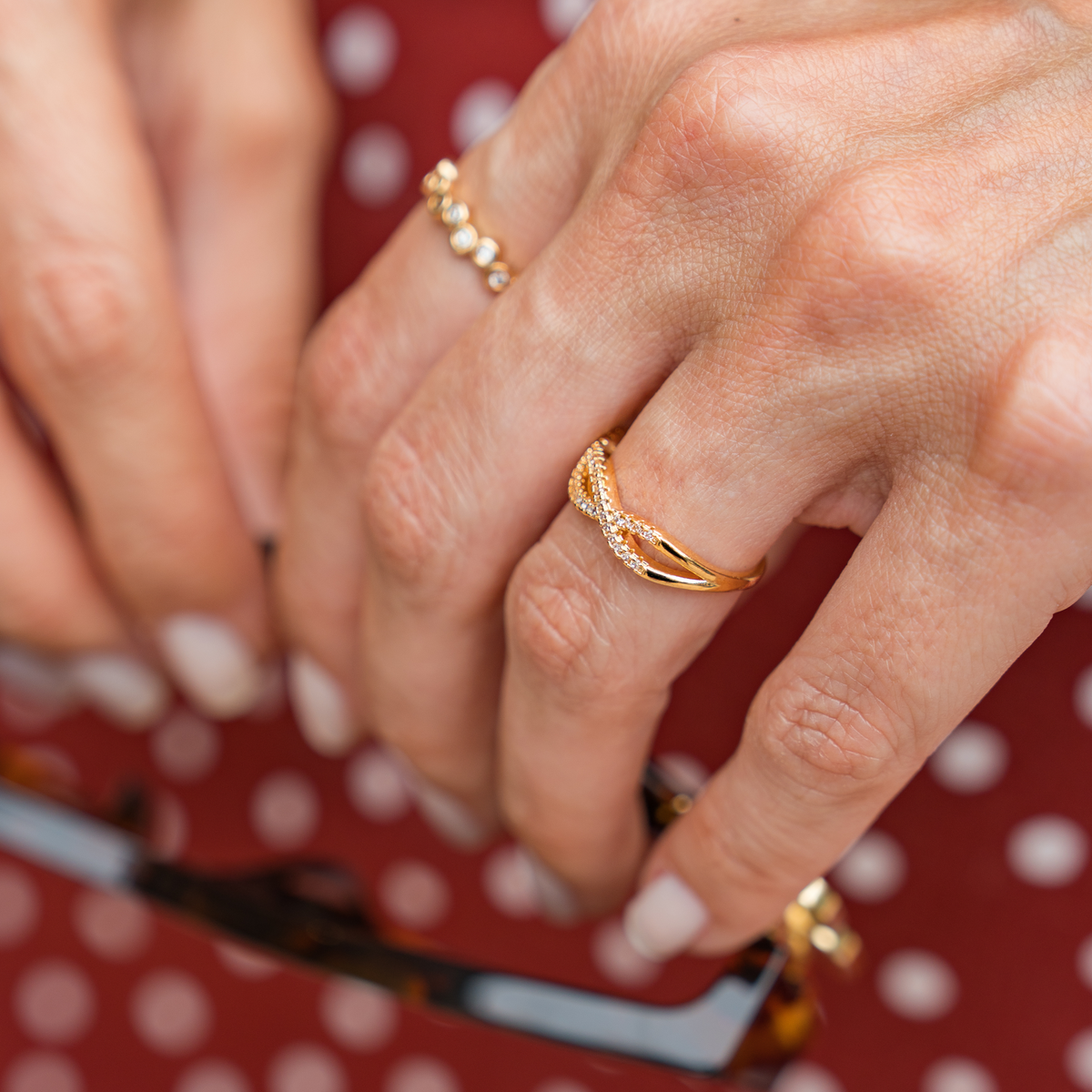Wendy Ring - 18K Gold Filled with Cubic Zirconias
