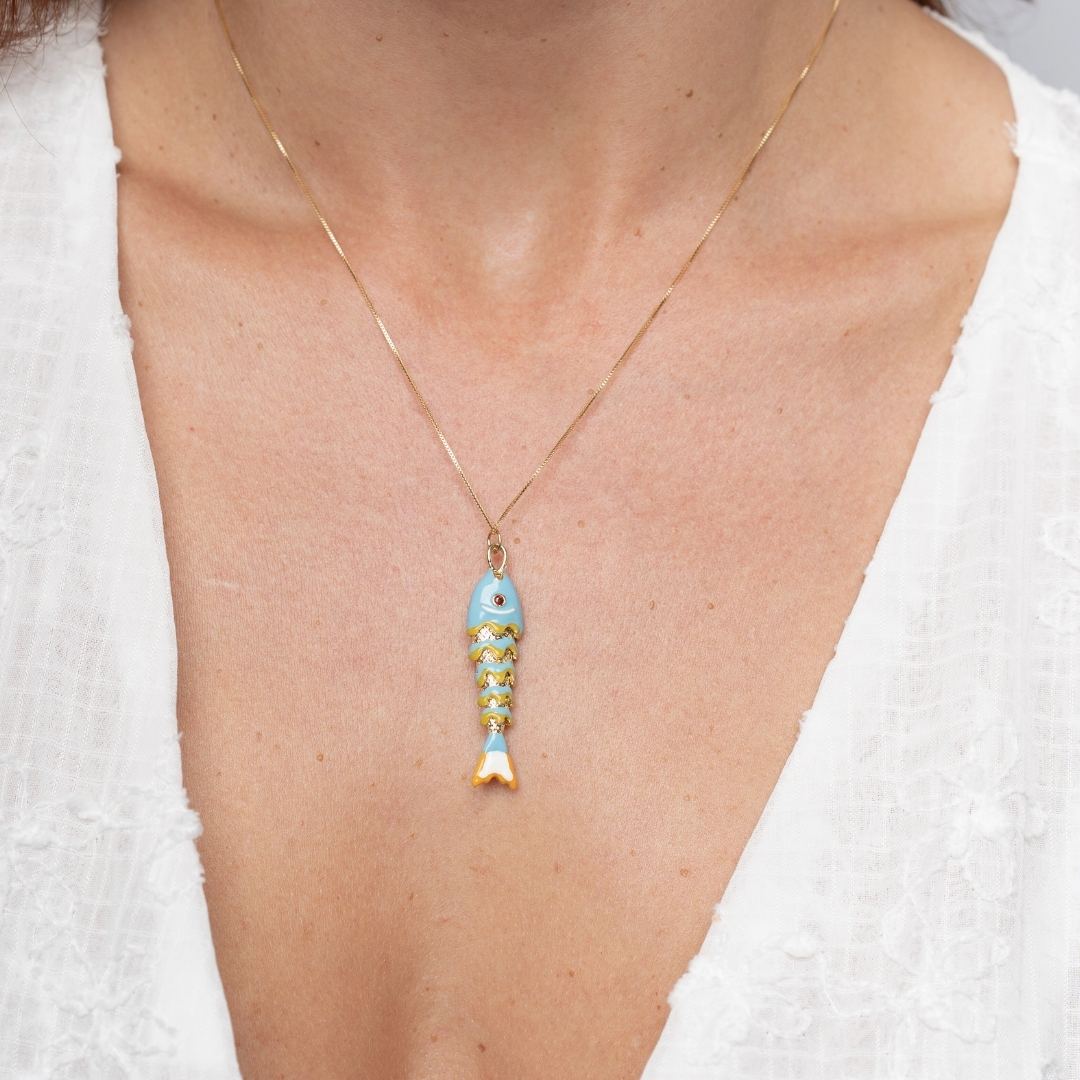 Golden Fish Necklace