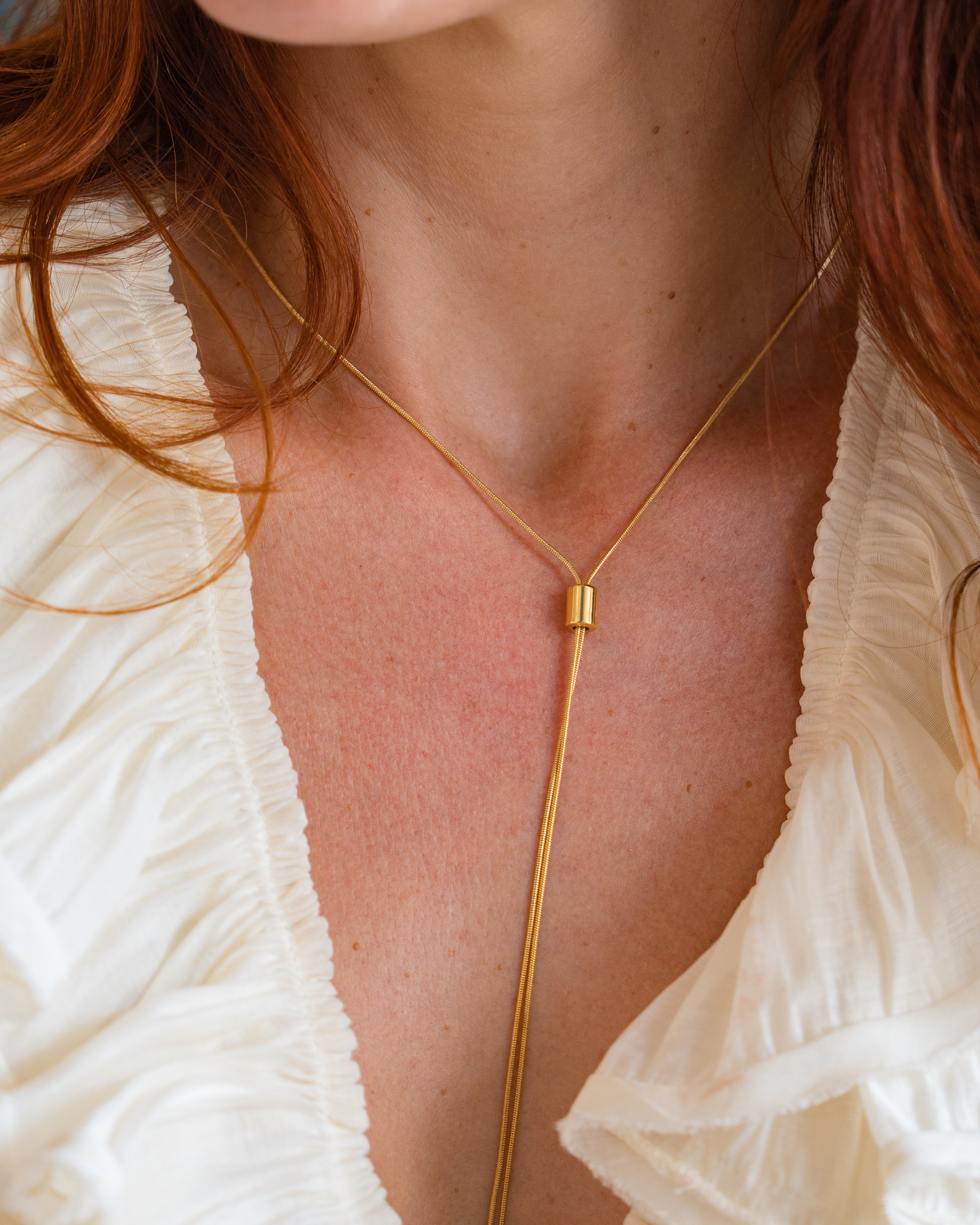 Asha Gold Filled Lariat Necklace