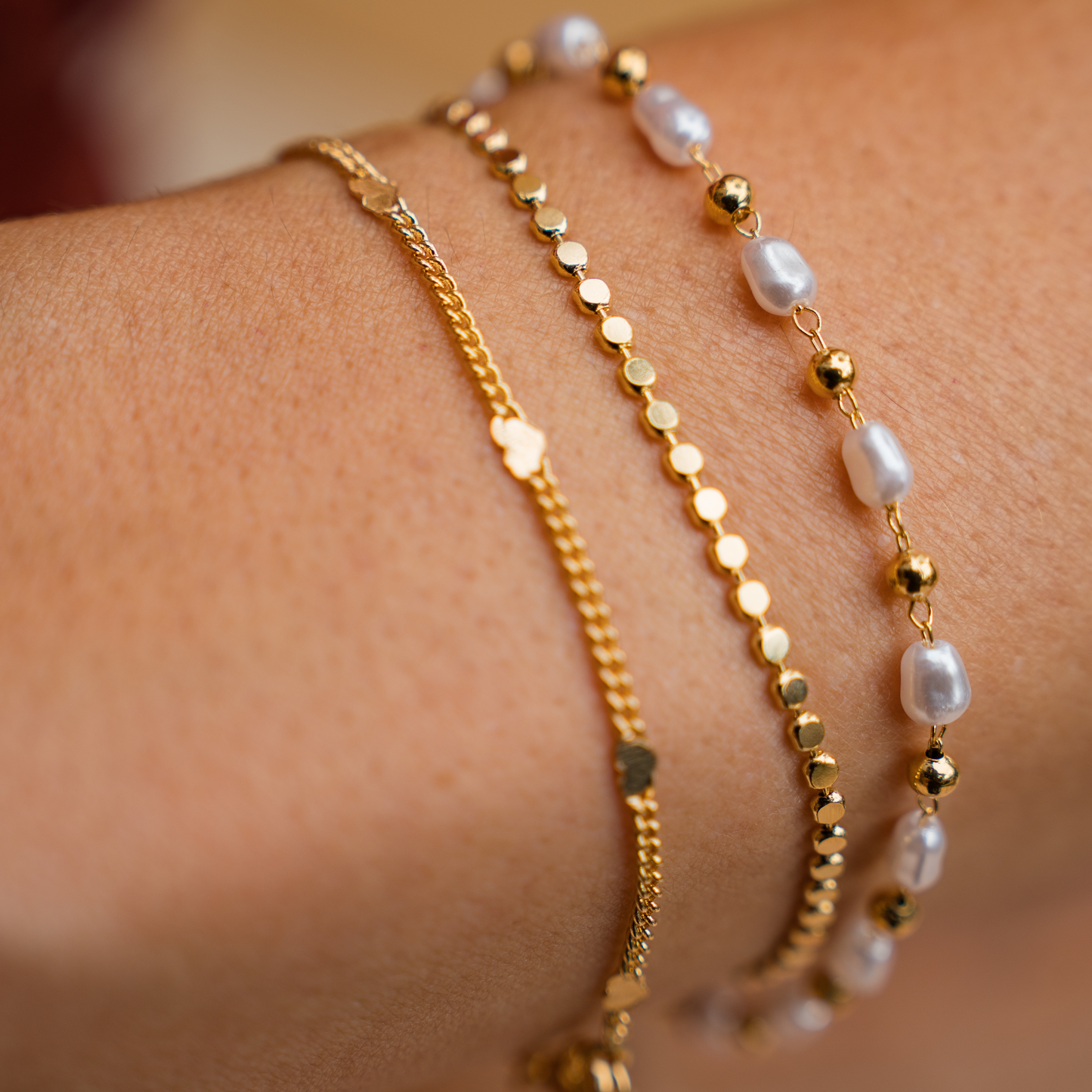 Super Dainty Hearts Bracelet - 18K Gold Filled