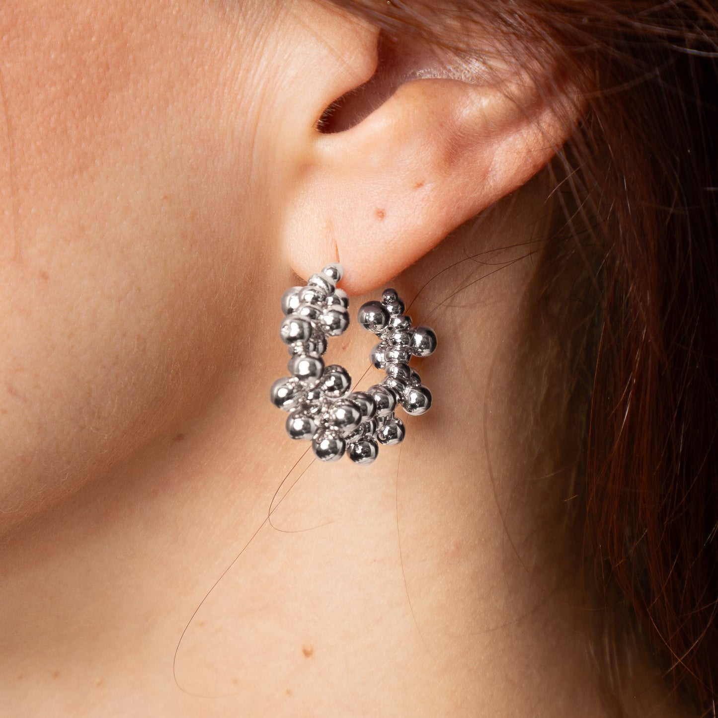Fabiana Earrings - White Rhodium