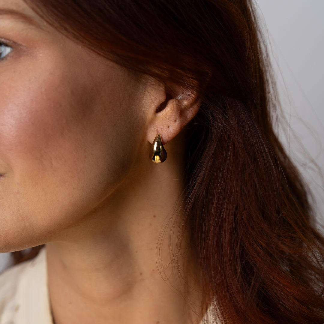 Medium Drop Earrings - Gold