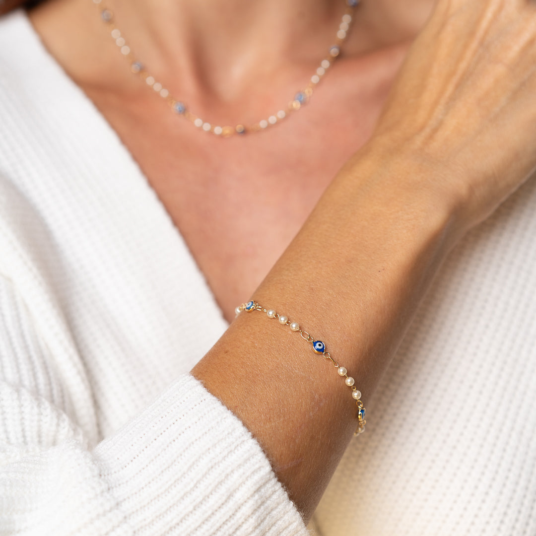 Kat Evil Eye Bracelet - Gold