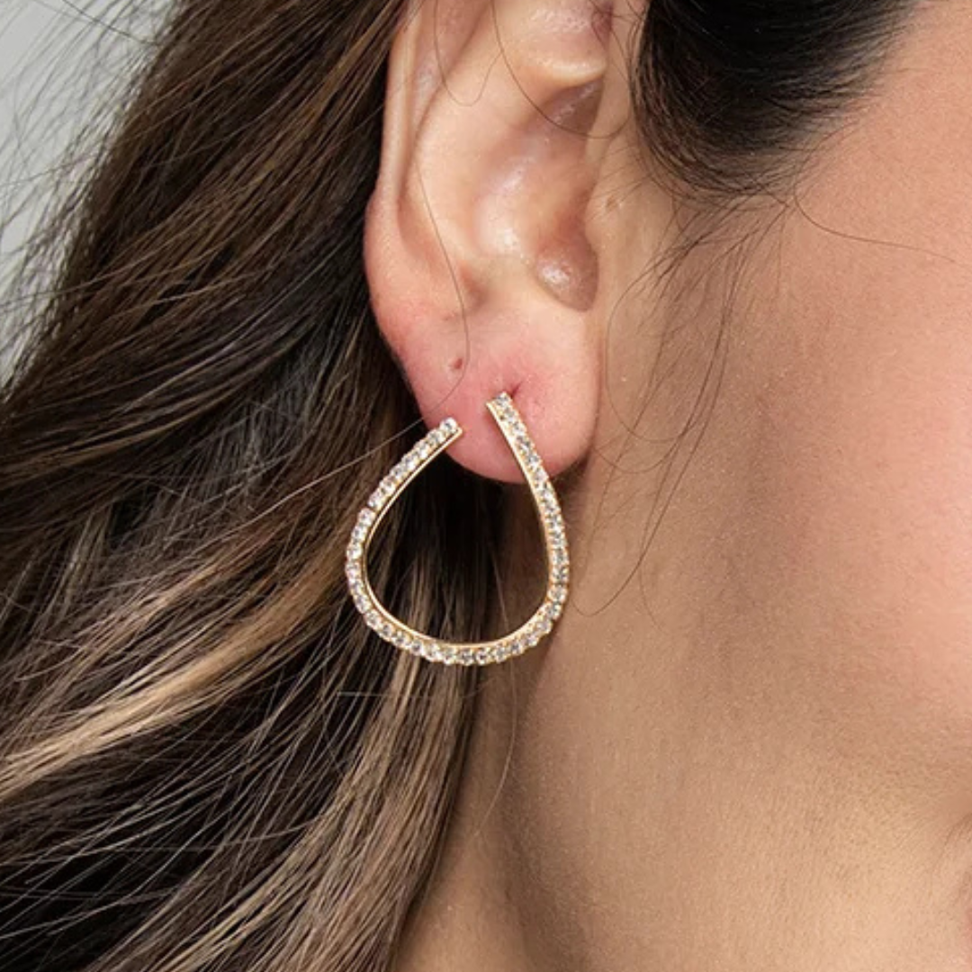 Alessandra Earrings Gold Filled with Cubic Zirconias