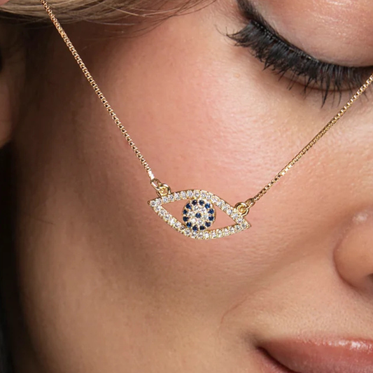 Cami Evil Eye Necklace - Gold