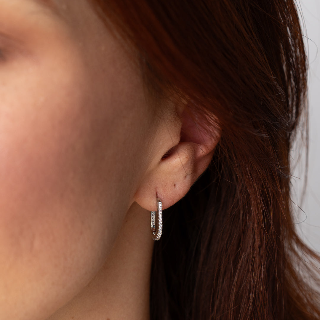 Amariles Earrings - White Rhodium