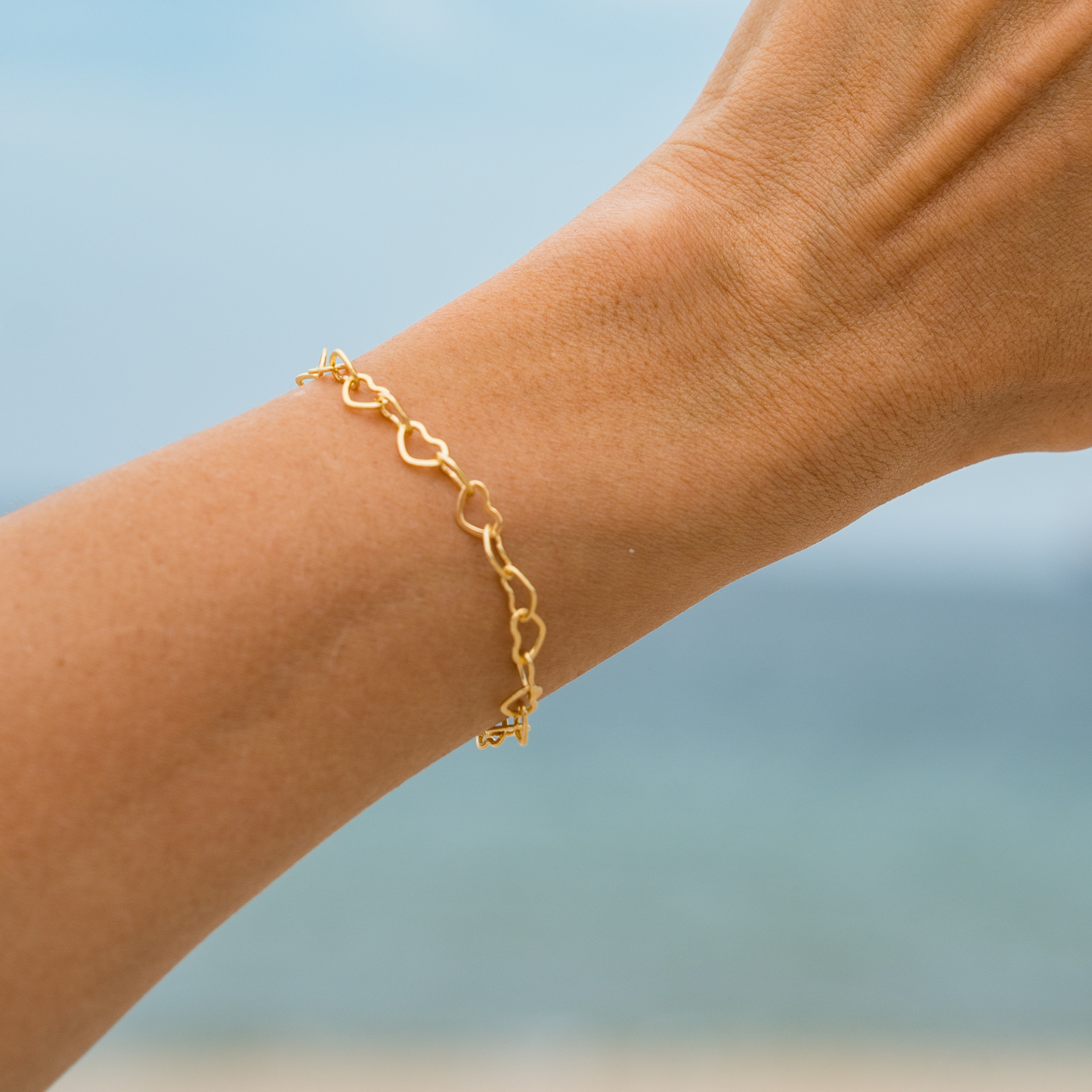 Hearts Bracelet - 18K Gold Filled