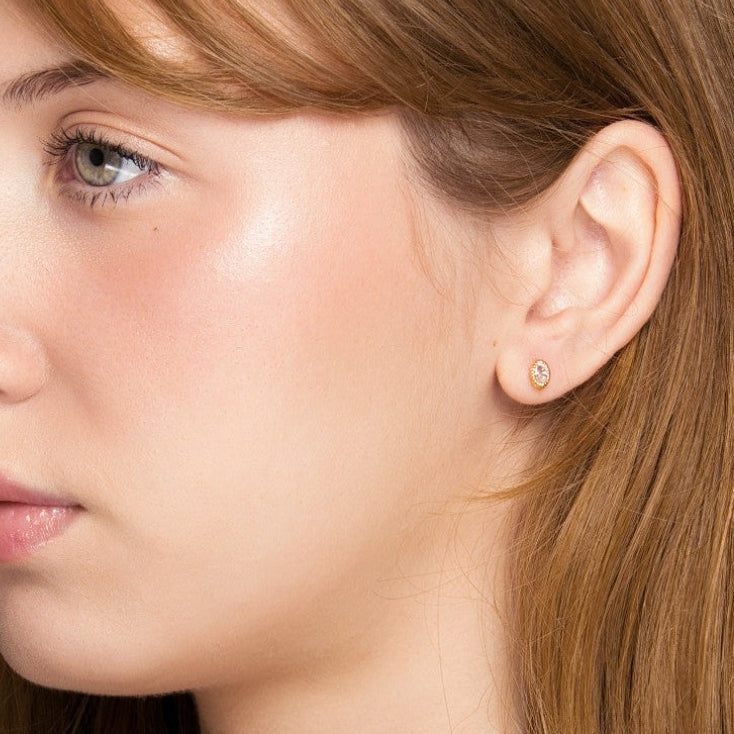 Amara Drop Flat Back Earrings