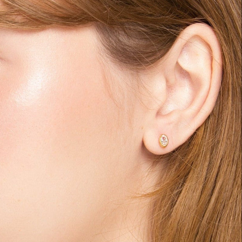 Amara Drop Flat Back Earrings