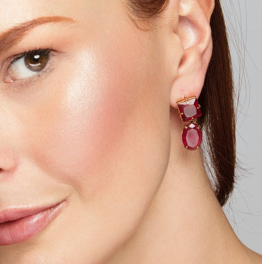 Lily Earrings - Red
