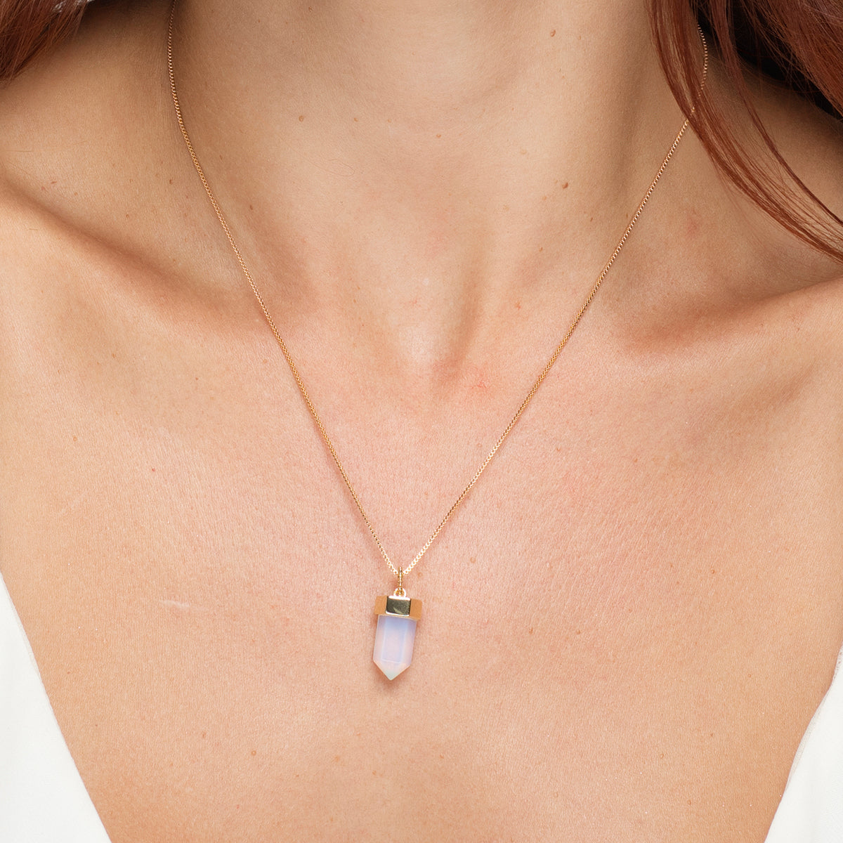 White Crystal Necklace