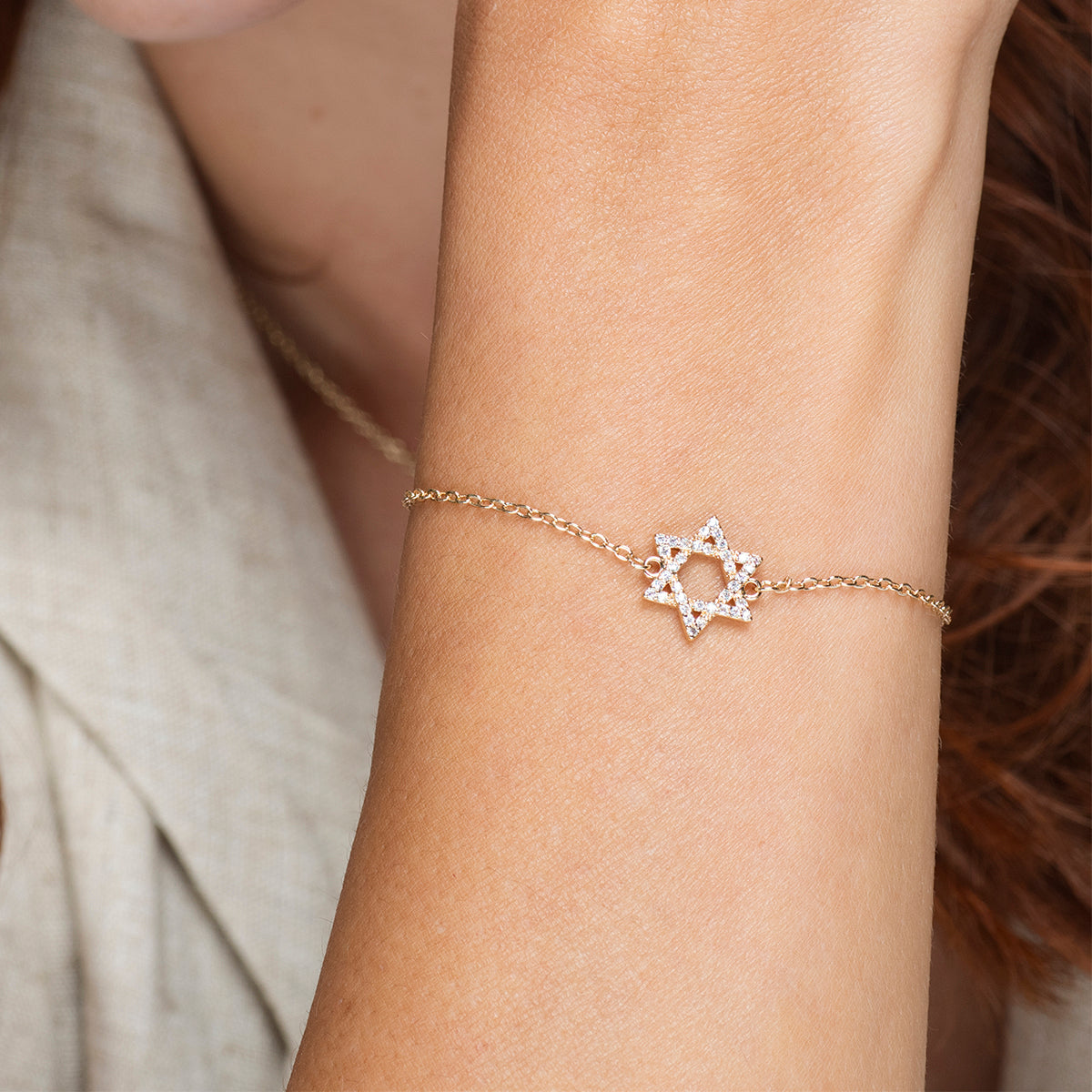 Leah David Star Bracelet - Gold Filled