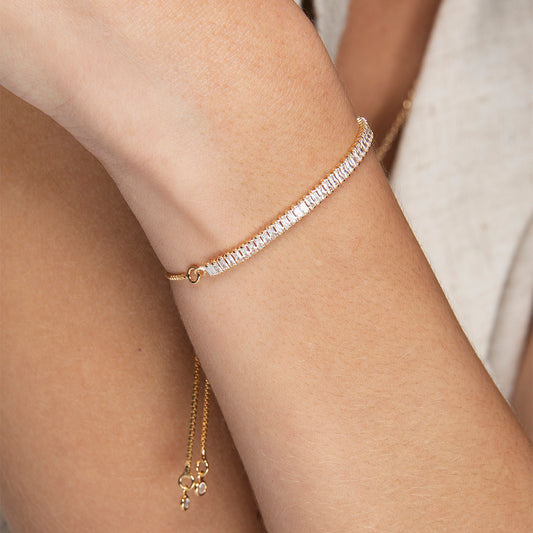 Square Tennis Bracelet