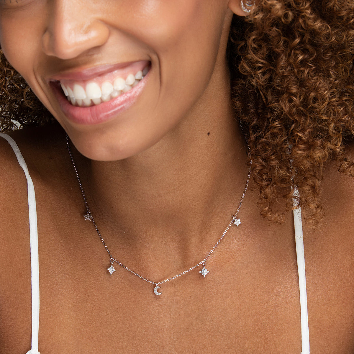 Moon and Stars Choker