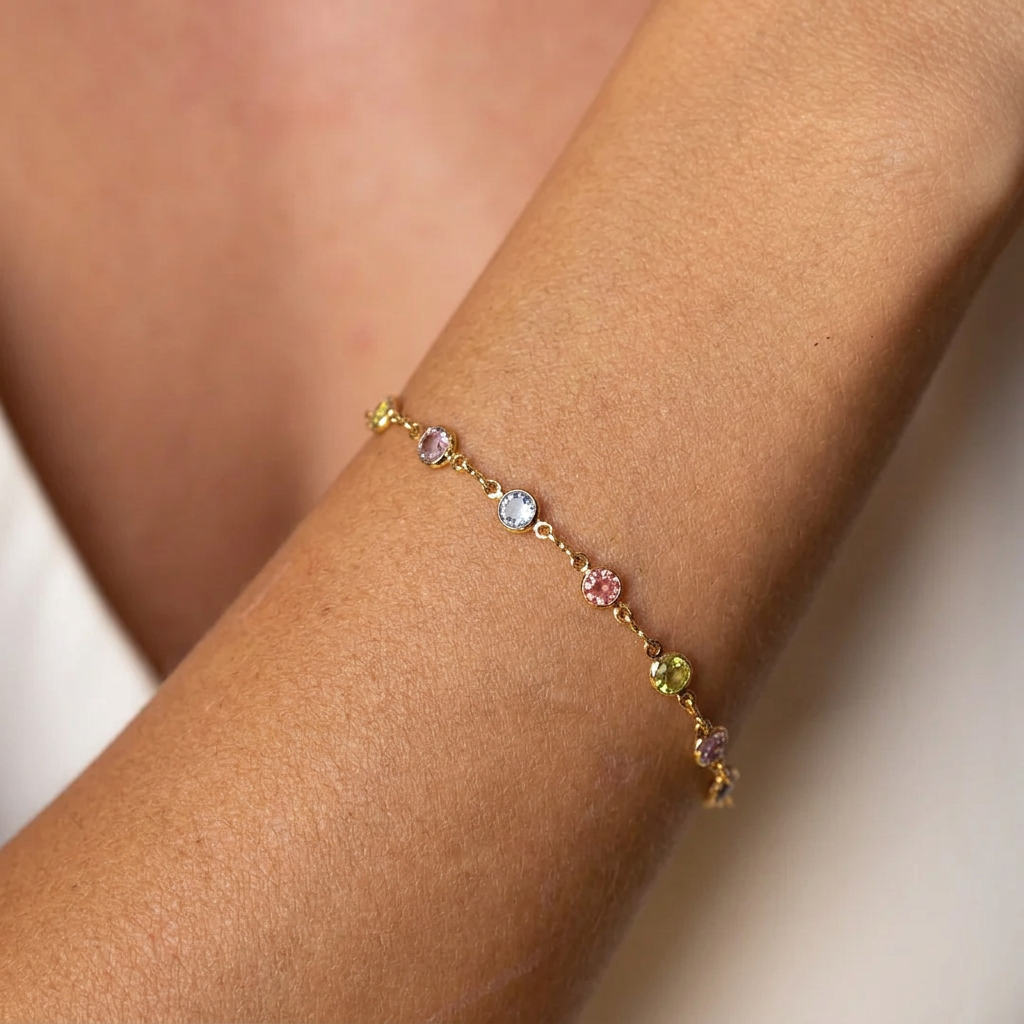 Close claro e nítido da Summer Colors Bracelet
